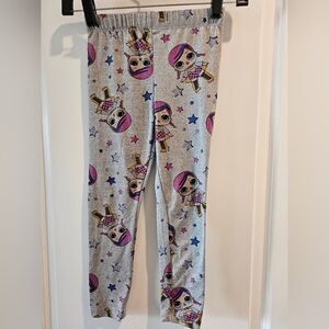xs 6/6x LOL Suprise gray and pink‎ character leggings Spring